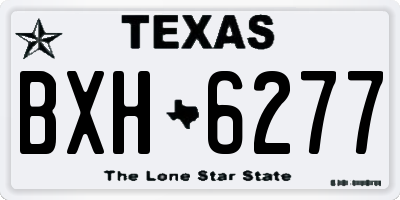 TX license plate BXH6277