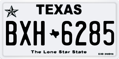 TX license plate BXH6285