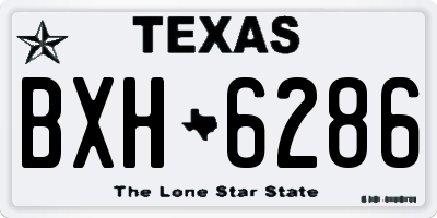 TX license plate BXH6286