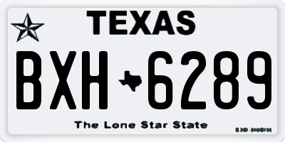 TX license plate BXH6289