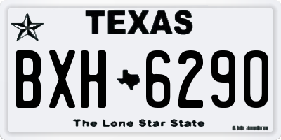 TX license plate BXH6290
