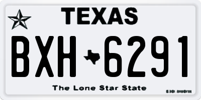 TX license plate BXH6291