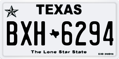 TX license plate BXH6294