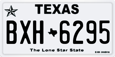 TX license plate BXH6295