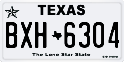 TX license plate BXH6304
