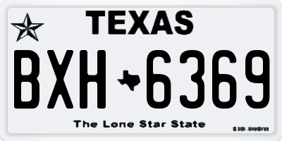 TX license plate BXH6369