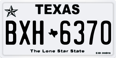 TX license plate BXH6370