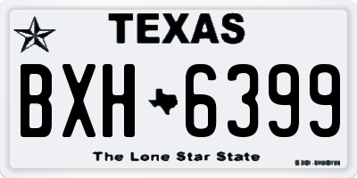 TX license plate BXH6399