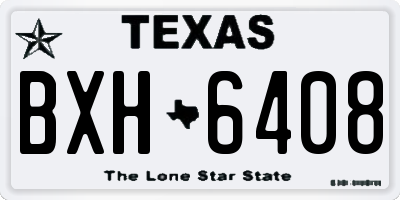 TX license plate BXH6408