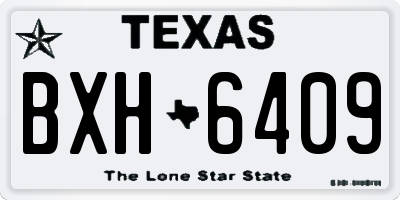 TX license plate BXH6409