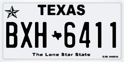 TX license plate BXH6411