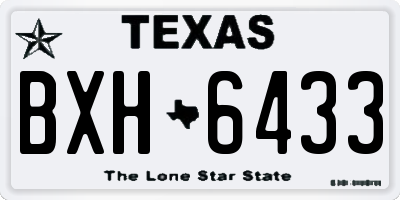 TX license plate BXH6433