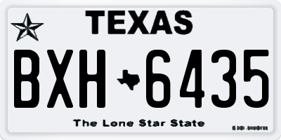 TX license plate BXH6435