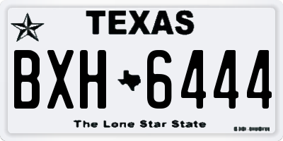 TX license plate BXH6444