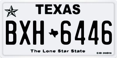 TX license plate BXH6446