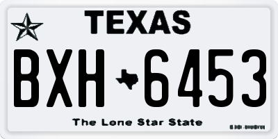 TX license plate BXH6453