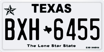TX license plate BXH6455