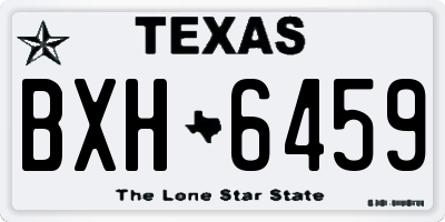 TX license plate BXH6459
