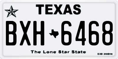 TX license plate BXH6468