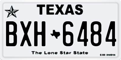 TX license plate BXH6484