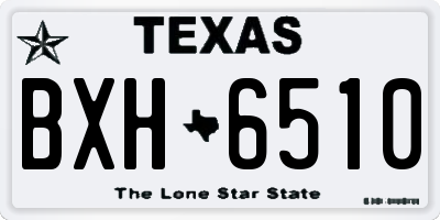 TX license plate BXH6510