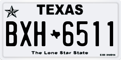 TX license plate BXH6511