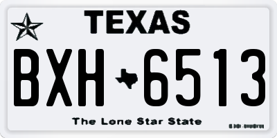 TX license plate BXH6513
