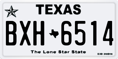 TX license plate BXH6514