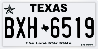 TX license plate BXH6519