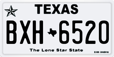 TX license plate BXH6520