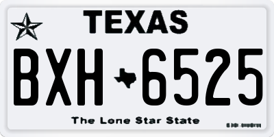 TX license plate BXH6525