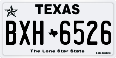 TX license plate BXH6526