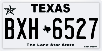 TX license plate BXH6527