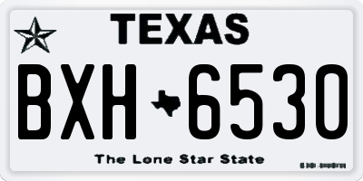 TX license plate BXH6530
