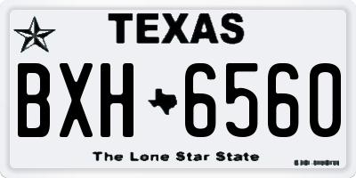 TX license plate BXH6560