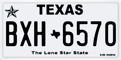 TX license plate BXH6570