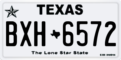 TX license plate BXH6572
