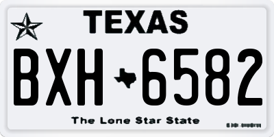 TX license plate BXH6582