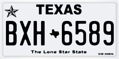 TX license plate BXH6589