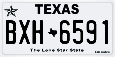 TX license plate BXH6591
