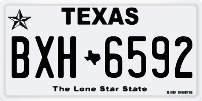TX license plate BXH6592