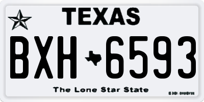 TX license plate BXH6593