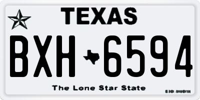 TX license plate BXH6594