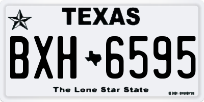 TX license plate BXH6595