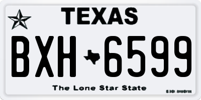 TX license plate BXH6599