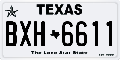 TX license plate BXH6611