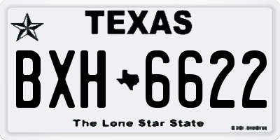 TX license plate BXH6622