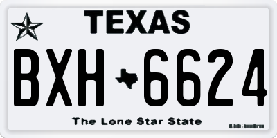 TX license plate BXH6624