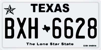TX license plate BXH6628