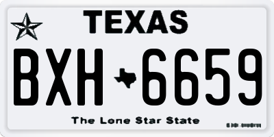 TX license plate BXH6659